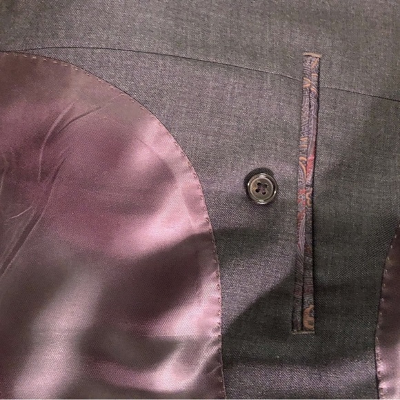 Lauren Ralph Lauren Men's 44R Classic Dark Gray Blazer Jacket 100% Wool - Picture 8 of 8